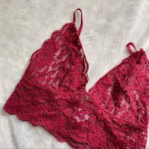 Princess Polly pink lace Bralette